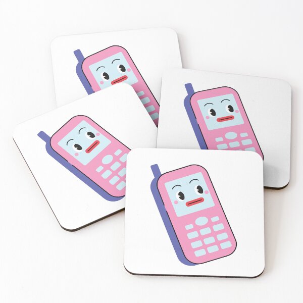 Item preview, Vintage Phone with Kawaii Face designed and sold by Antoine Dupuit.
