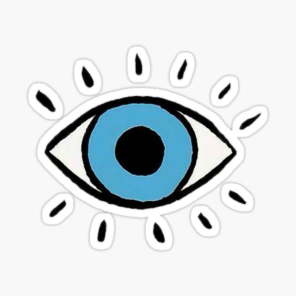 Good Evil Stickers Redbubble - evil eye decal roblox