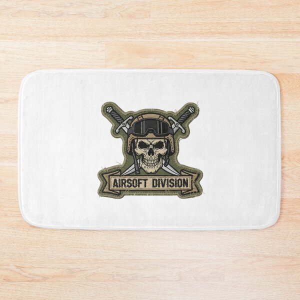 Item preview, Airsoft Division Embroidered Patch - Tactical Skull Morale Patch designed and sold by SupraShore.