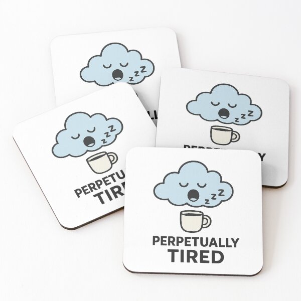 Item preview, Sleepy Humor Tee – Perpetually Tired designed and sold by Long Family Gifts.
