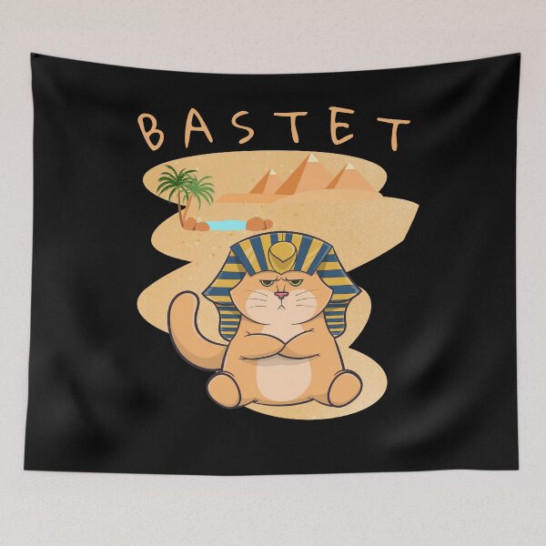 Item preview, Bast, Pharaoh cat deity from Egypt Funny gift for cat and Egypt lovers. designed and sold by DekoTeka.