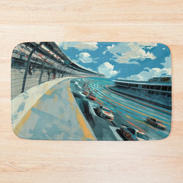 Item preview, Cars speeding around a track amidst geometric patterns Art Inspired By Nature And The Active Outdoors designed and sold by CDC40.