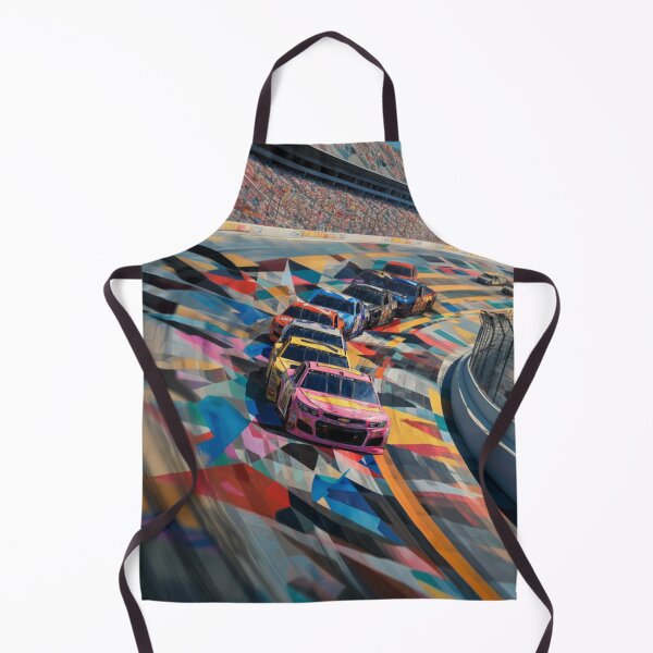 Item preview, Cars speeding around a track amidst geometric patterns Art Inspired By Nature And The Active Outdoors designed and sold by CDC40.