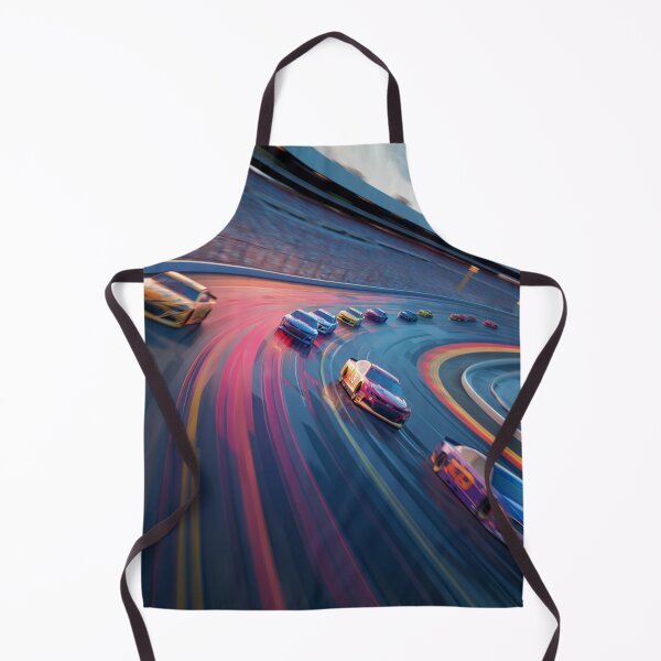 Item preview, Cars speeding around a track amidst geometric patterns Art Inspired By Nature And The Active Outdoors designed and sold by CDC40.