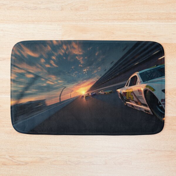 Item preview, Sunset gradient backdrop with NASCAR cars in motion Art Inspired By Nature And The Active Outdoors designed and sold by CDC40.
