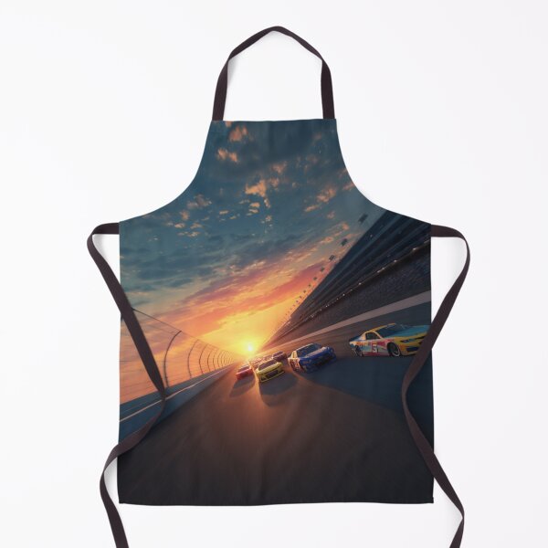 Item preview, Sunset gradient backdrop with NASCAR cars in motion Art Inspired By Nature And The Active Outdoors designed and sold by CDC40.