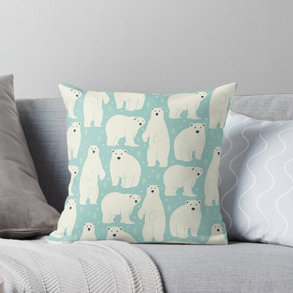 Item preview, Polar Bears - light blue designed and sold by Johanna Kindvall.