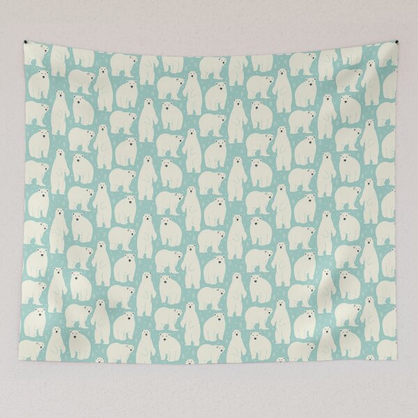 Item preview, Polar Bears - light blue designed and sold by Johanna Kindvall.