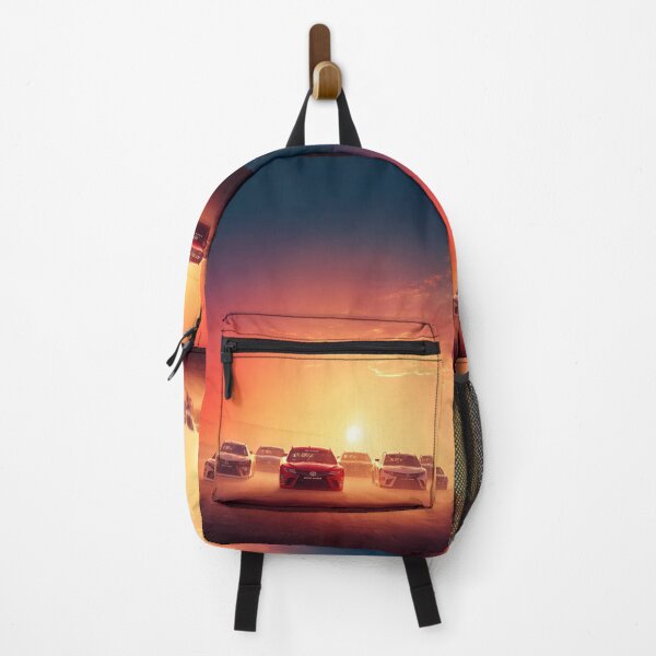 Item preview, Sunset gradient backdrop with NASCAR cars in motion Art Inspired By Nature And The Active Outdoors designed and sold by CDC40.