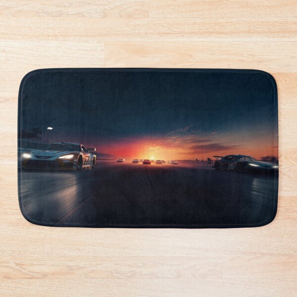 Item preview, Sunset gradient backdrop with NASCAR cars in motion Art Inspired By Nature And The Active Outdoors designed and sold by CDC40.