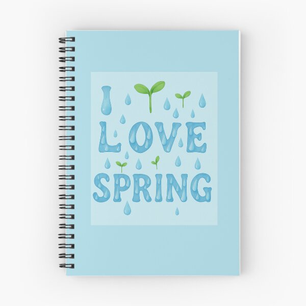 Item preview, I Love Spring – Raindrops & Sprouts Typography designed and sold by GeoWild Designs.