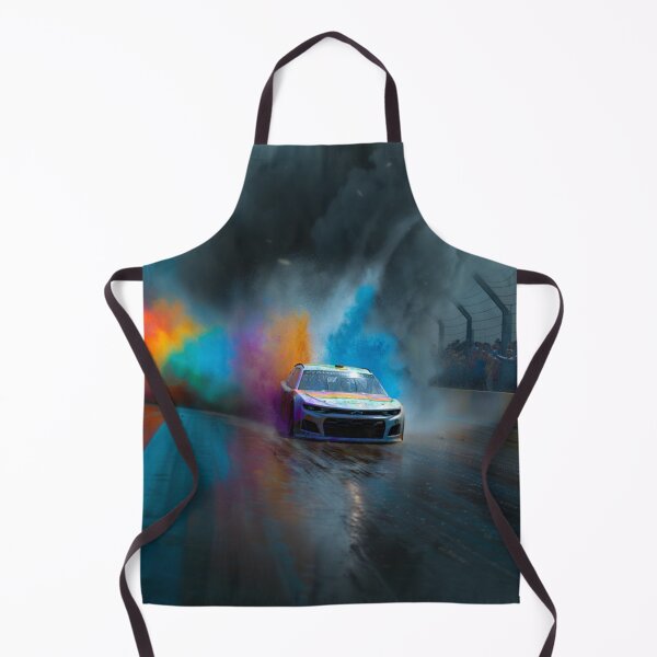 Item preview, NASCAR car kicking up splashes of color during a race Art Inspired By Nature And The Active Outdoors designed and sold by CDC40.