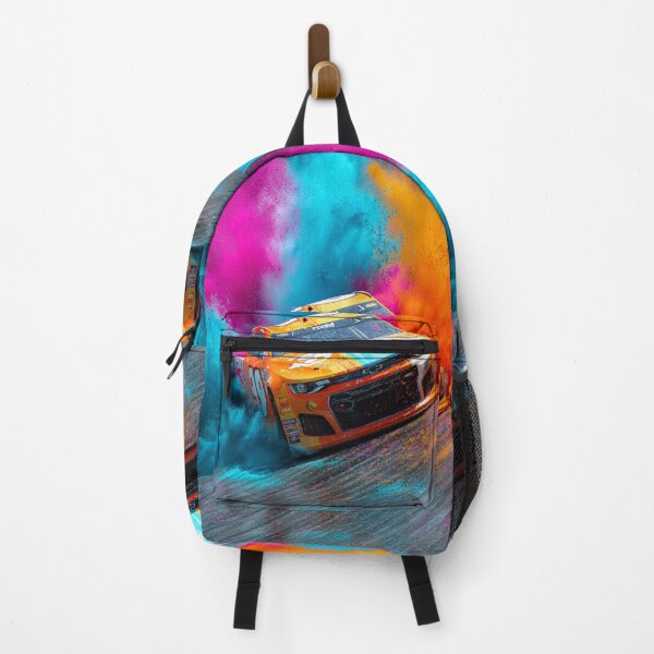 Item preview, NASCAR car kicking up splashes of color during a race Art Inspired By Nature And The Active Outdoors designed and sold by CDC40.