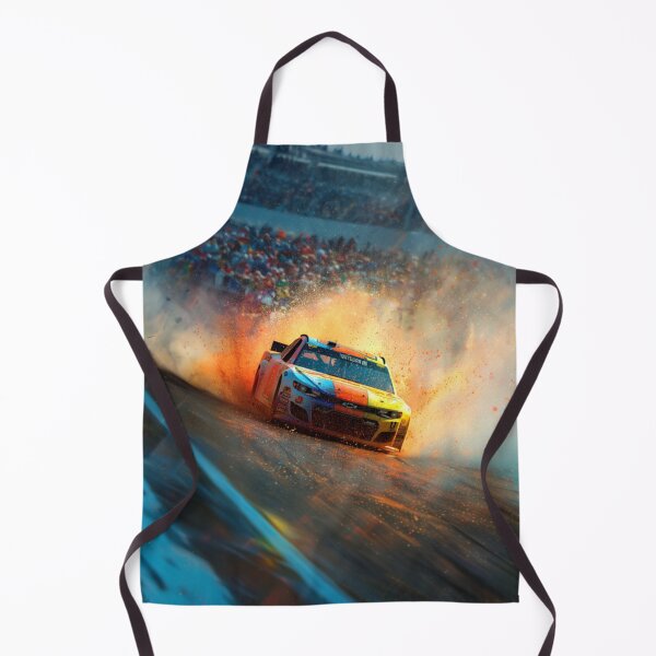 Item preview, NASCAR car kicking up splashes of color during a race Art Inspired By Nature And The Active Outdoors designed and sold by CDC40.