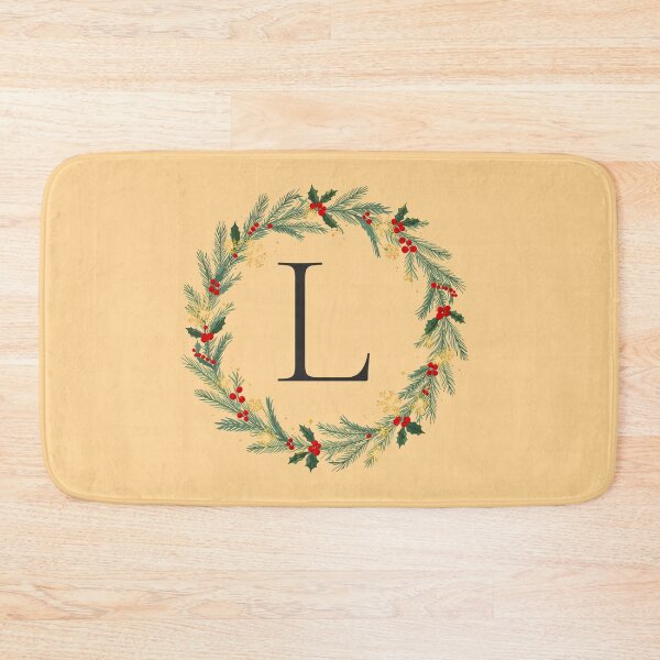 Item preview,  Christmas Monogram Letter L Ornament Wreath – Holiday Initial Gift 2025 designed and sold by Punnyverse.