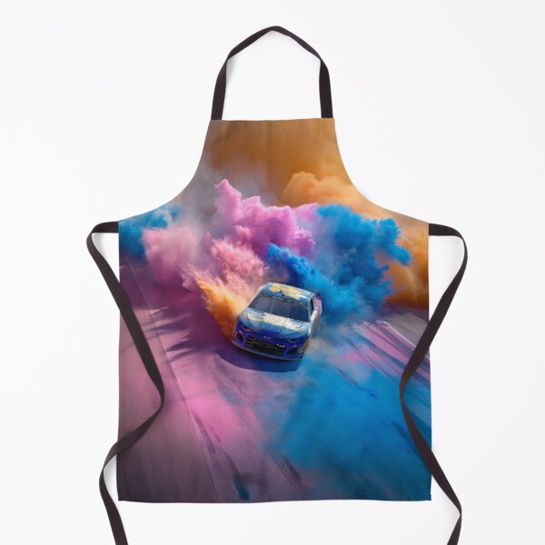 Item preview, NASCAR car kicking up splashes of color during a race Art Inspired By Nature And The Active Outdoors designed and sold by CDC40.