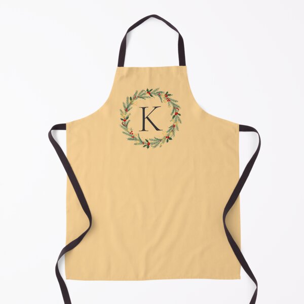 Item preview, Christmas Monogram Letter K Ornament Wreath – Holiday Initial Gift 2025 designed and sold by Punnyverse.