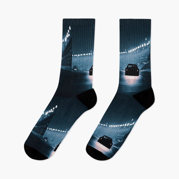 Item preview, Monochrome silhouette of a NASCAR car against a neon-lit track Art Inspired By Nature And The Active Outdoors designed and sold by CDC40.