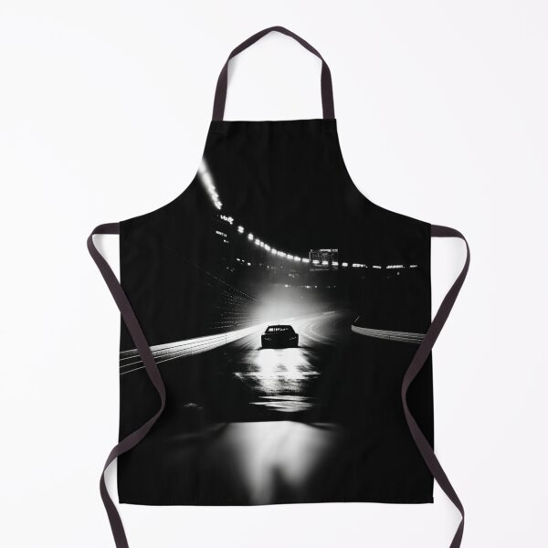 Item preview, Monochrome silhouette of a NASCAR car against a neon-lit track Art Inspired By Nature And The Active Outdoors designed and sold by CDC40.