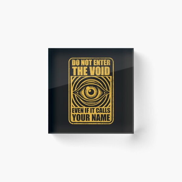 Item preview, Horror Signs Call Void - Spooky Creepy Gift designed and sold by Studio Mootant.