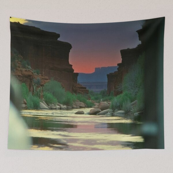 Item preview, Lifestyle Hub: Vast Desert Canyon Landscape with Dramatic Dusk Sky designed and sold by M&M Lifestyle Hub.