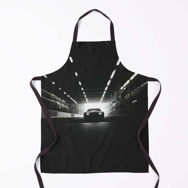 Item preview, Monochrome silhouette of a NASCAR car against a neon-lit track Art Inspired By Nature And The Active Outdoors designed and sold by CDC40.