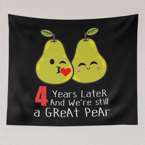 Item preview, 4th Wedding Anniversary 	 	 Funny Couples 		 designed and sold by ujtitbqplv3.