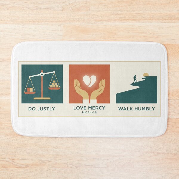 Item preview, Modern Micah 6:8 Do Justly Love Mercy Walk Humbly Art. designed and sold by loveandlightrb.