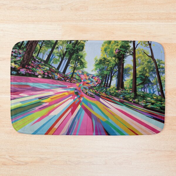 Item preview, Psychedelic twist on a NASCAR scene with bold colours and abstract shapes Art Inspired By Nature And The Active Outdoors designed and sold by CDC40.