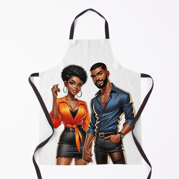 Item preview, Elegant Black Couple Romance Art designed and sold by Lulunza.