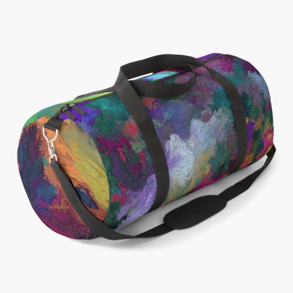 Item preview, Abstract depiction of rally cars racing through rough terrain with vibrant colours Art Inspired By Nature And The Active Outdoors designed and sold by CDC40.
