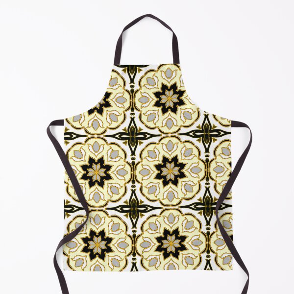 Item preview, Yellow and black floral square designed and sold by ManalArtPro.