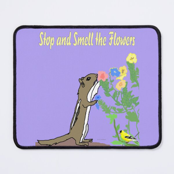 Item preview, A Chipmunk Stops to Smell Some Flowers designed and sold by kristalcurt.
