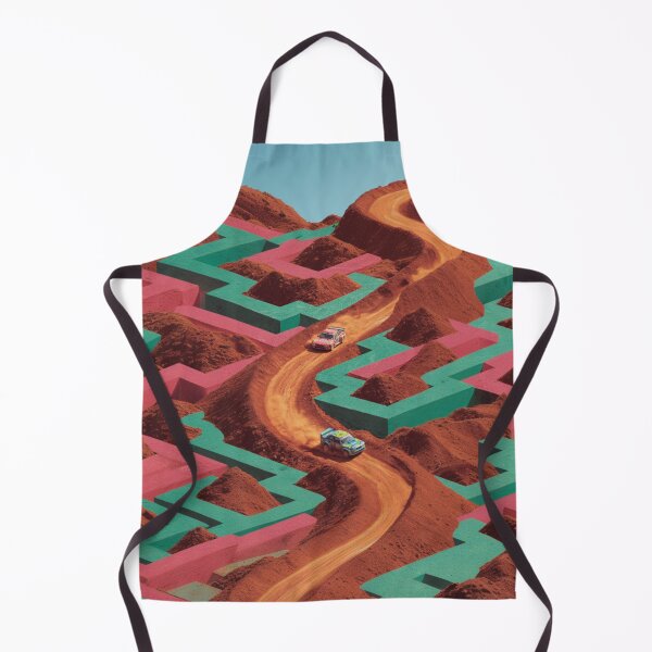 Item preview, Cars navigating through dirt tracks amidst geometric patterns Art Inspired By Nature And The Active Outdoors designed and sold by CDC40.