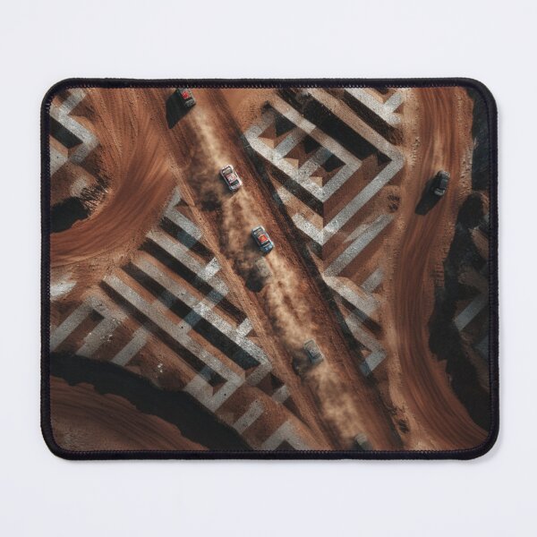 Item preview, Cars navigating through dirt tracks amidst geometric patterns Art Inspired By Nature And The Active Outdoors designed and sold by CDC40.
