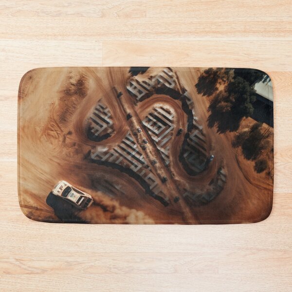 Item preview, Cars navigating through dirt tracks amidst geometric patterns Art Inspired By Nature And The Active Outdoors designed and sold by CDC40.