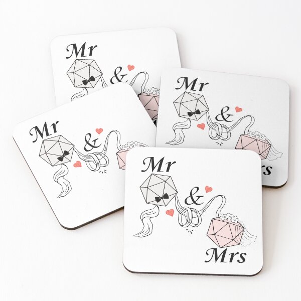Item preview, Dnd Couple Wedding Engagement Mr and Mrs designed and sold by DungeonAtelier.