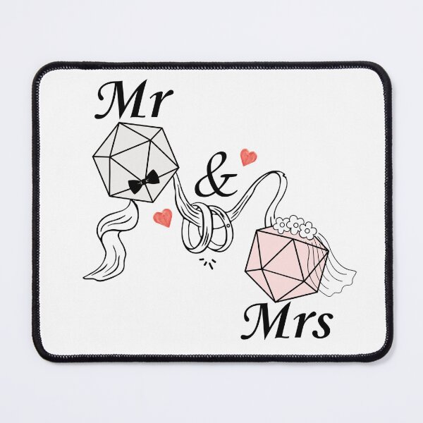 Item preview, Dnd Couple Wedding Engagement Mr and Mrs designed and sold by DungeonAtelier.