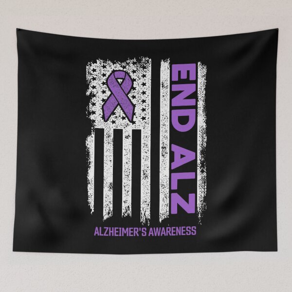 Item preview, Alzheimers 	 American Flag End Alz Alzheimer's Awareness 		 designed and sold by gsjuzabfkar81.