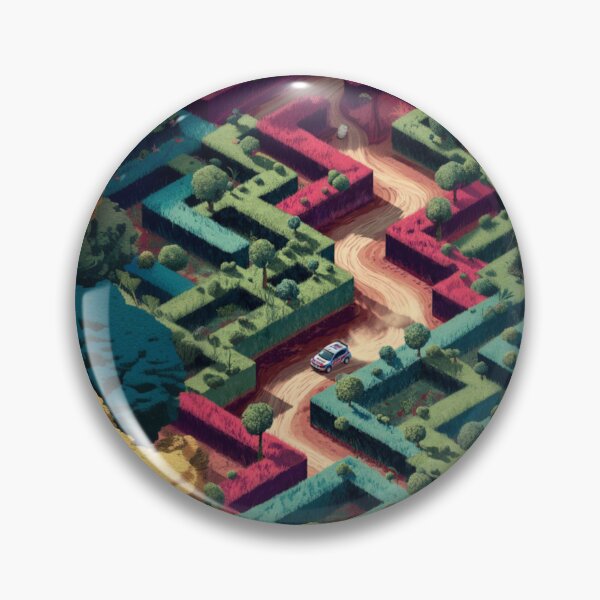 Item preview, Cars navigating through dirt tracks amidst geometric patterns Art Inspired By Nature And The Active Outdoors designed and sold by CDC40.