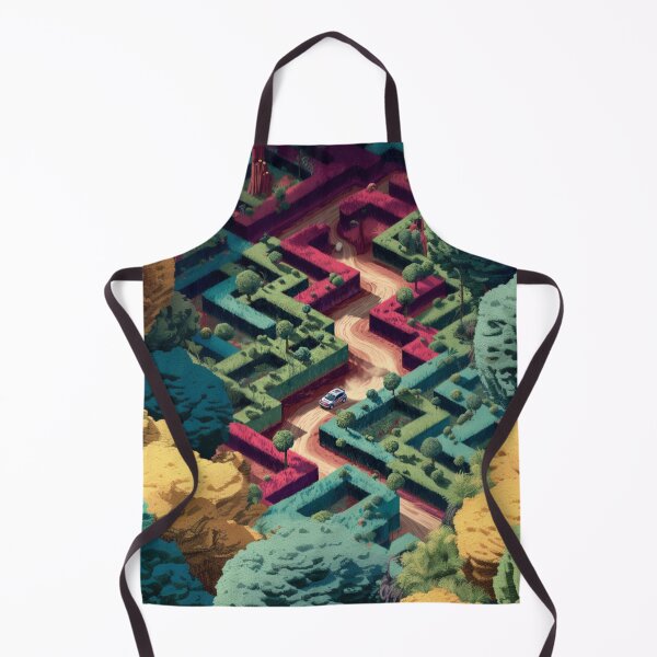 Item preview, Cars navigating through dirt tracks amidst geometric patterns Art Inspired By Nature And The Active Outdoors designed and sold by CDC40.