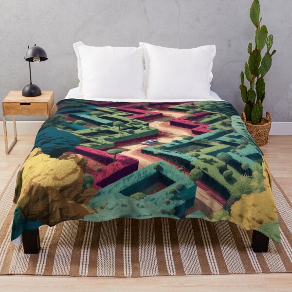 Item preview, Cars navigating through dirt tracks amidst geometric patterns Art Inspired By Nature And The Active Outdoors designed and sold by CDC40.
