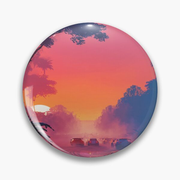 Item preview, Sunset gradient backdrop with rally cars in action Art Inspired By Nature And The Active Outdoors designed and sold by CDC40.