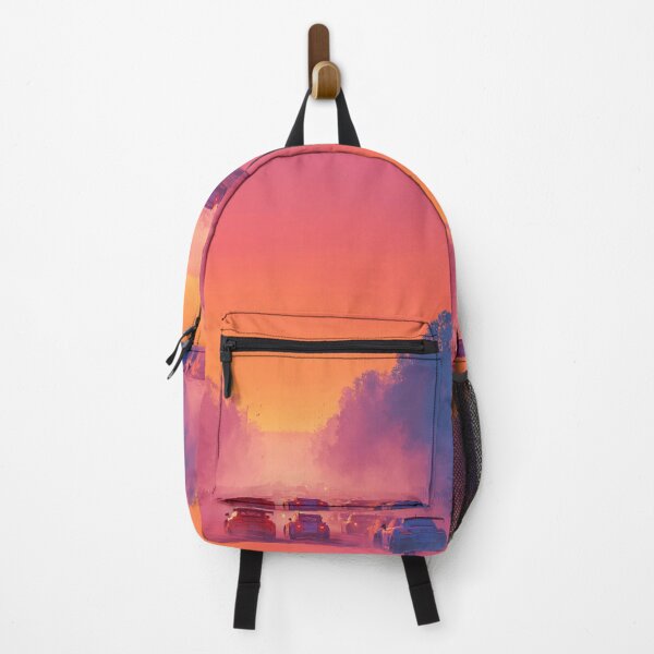 Item preview, Sunset gradient backdrop with rally cars in action Art Inspired By Nature And The Active Outdoors designed and sold by CDC40.