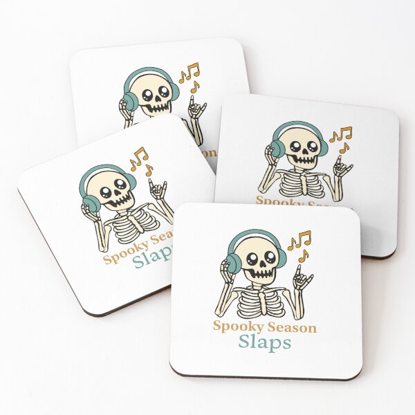 Item preview, Spooky Season Slaps – Skeleton Headphones Halloween Design designed and sold by Arismatica Design.