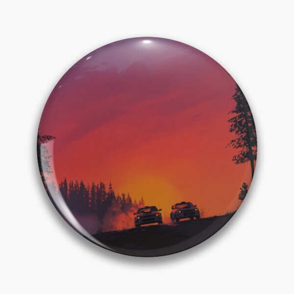 Item preview, Sunset gradient backdrop with rally cars in action Art Inspired By Nature And The Active Outdoors designed and sold by CDC40.