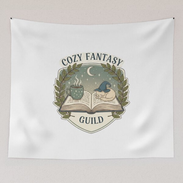 Item preview, Cozy Fantasy Reader Guild Emblem | Book Lover Bookworm Gift designed and sold by Wear Sculpt.