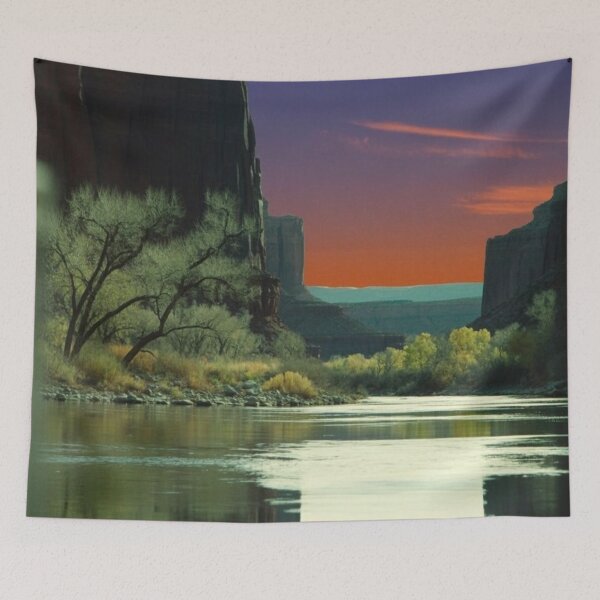 Item preview, Lifestyle Hub: Vast Desert Canyon Landscape with Dramatic Dusk Sky designed and sold by M&M Lifestyle Hub.