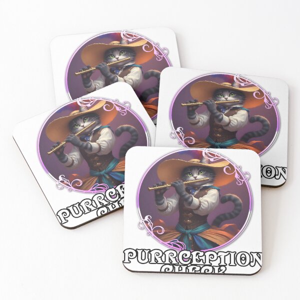 Item preview, Purrception Check designed and sold by Saving Throw Designs.