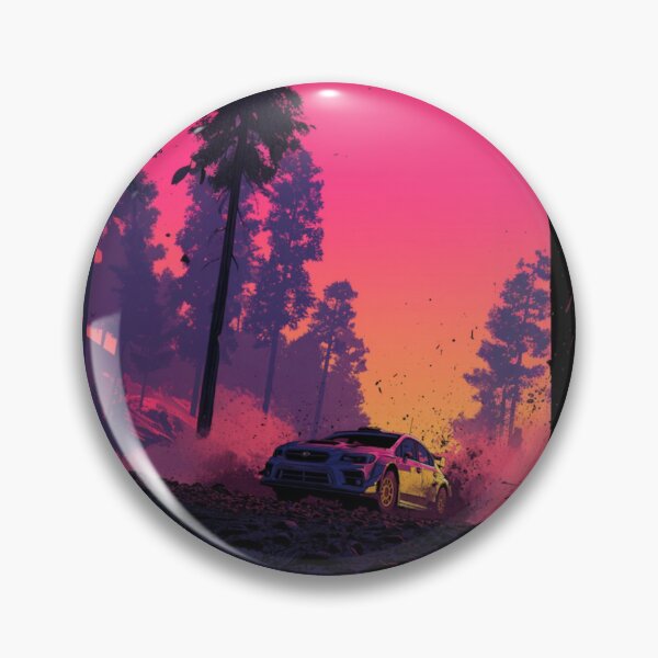 Item preview, Sunset gradient backdrop with rally cars in action Art Inspired By Nature And The Active Outdoors designed and sold by CDC40.